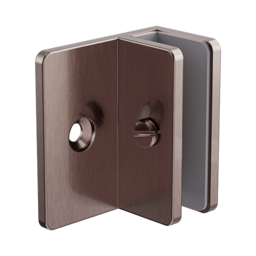 NRSH202aBZ-Shower-F-Bracket-10mm-Glass-Brushed-Bronze-Thumb.png Nero Shower F Bracket 10mm Glass Brushed Bronze - NRSH202aBZ
