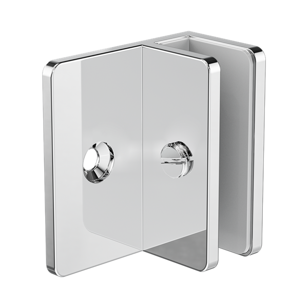 Nero Shower F Bracket 10mm Glass Chrome - NRSH202aCH