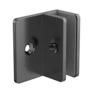 Nero Shower F Bracket 10mm Glass Gun Metal - NRSH202aGM