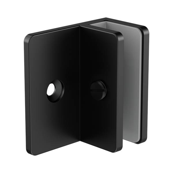 Nero Shower F Bracket 10mm Glass Matte Black - NRSH202aMB