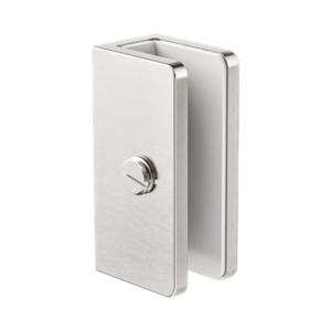 Nero Shower U Bracket 10mm Glass Brushed Nickel - NRSH203aBN