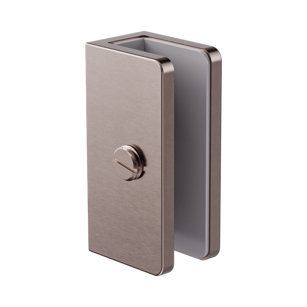 Nero Shower U Bracket 10mm Glass Brushed Bronze - NRSH203aBZ
