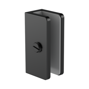 Nero Shower U Bracket 10mm Glass Matte Black - NRSH203aMB