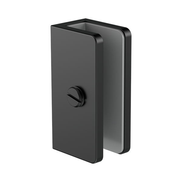 Nero Shower U Bracket 10mm Glass Matte Black - NRSH203aMB