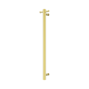 Nero Mecca 240V Single Vertical Heated Towel Rail Brushed Gold - NRV902hBG