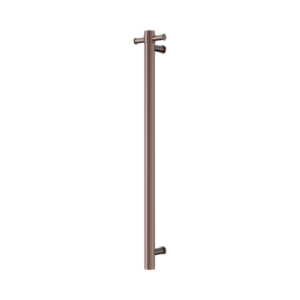 Nero Mecca 240V Single Vertical Heated Towel Rail Brushed Bronze - NRV902hBZ