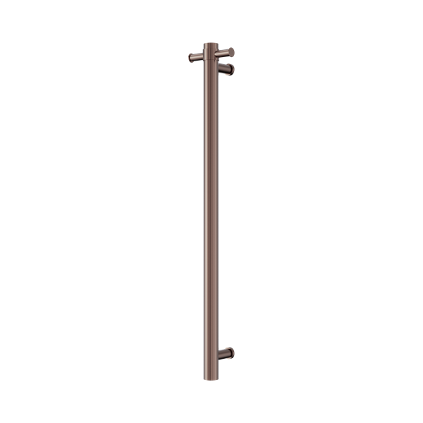 Nero Mecca 240V Single Vertical Heated Towel Rail Brushed Bronze - NRV902hBZ