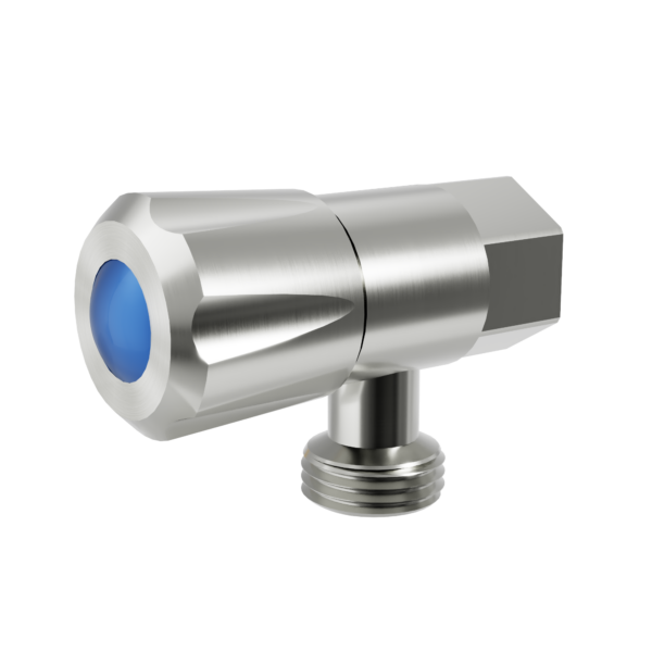 Amoza DN15Mini 1/4Turn C/D Cistern Tap - Brushed Stainless Steel - TH402