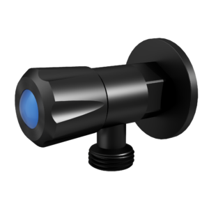 Amoza DN15Mini 1/4Turn C/D Cistern Tap With Cover Plate - Matt Black - TH402BK