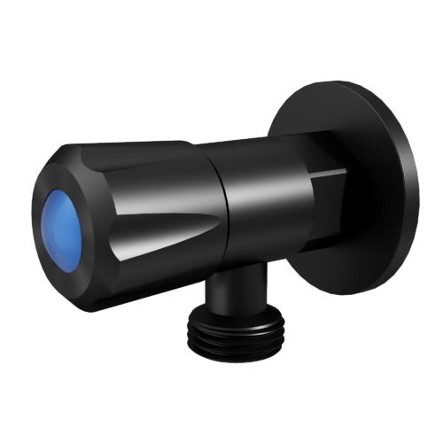 TH402-BK.png Amoza DN15Mini 1/4Turn C/D Cistern Tap With Cover Plate - Matt Black - TH402BK