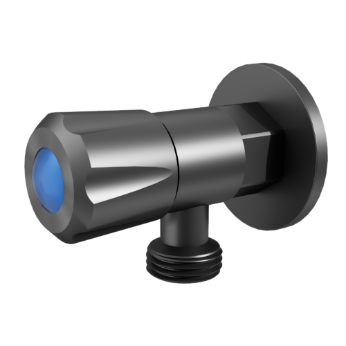 TH402-GM.png Amoza DN15Mini 1/4Turn C/D Cistern Tap With Cover Plate - Gun Metal - TH402GM