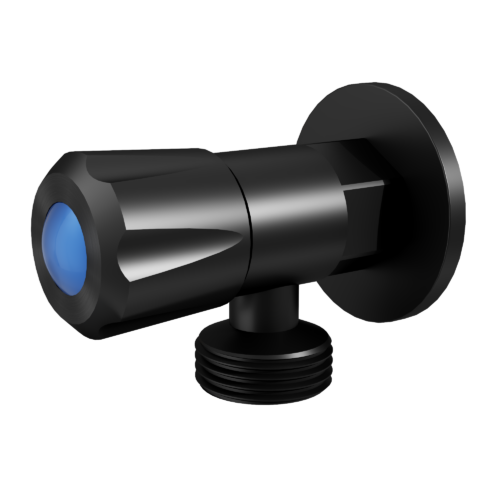 TH404-bk.png Amoza DN151/4Turn C/D Washing Machine Tap With Cover Plate - Matt Black - TH404BK