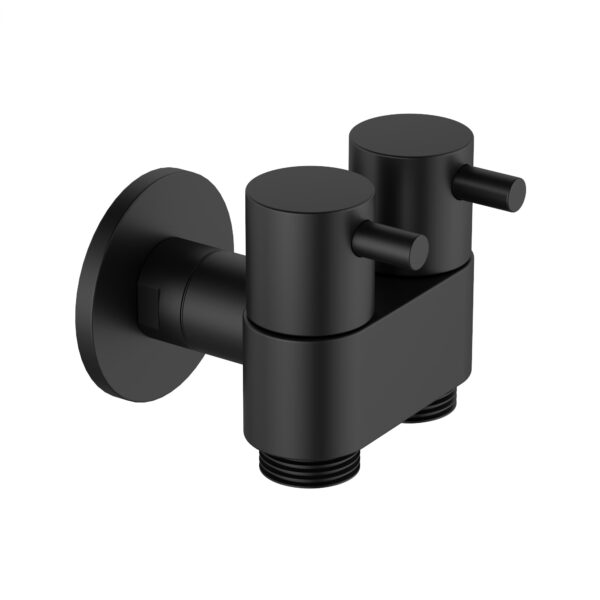 Amoza DN15 Dual Cistern Tap Matte Black - TH406MB