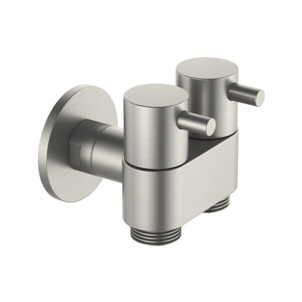 Amoza DN15 Dual Cistern Tap Brushed S/S - Brushed Stainless Steel - TH406SS