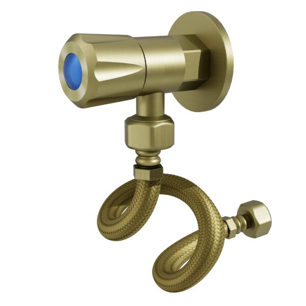 Amoza DN15Mini 1/4Turn C/D Cistern Kits - Brushed Gold - TH407BG