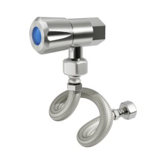 Amoza DN15Mini 1/4Turn C/D Cistern Kits - Brushed Stainless Steel - TH407