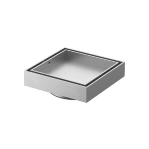 Amoza DN100 #316 S/S Tile Insert Grate - Brushed Stainless Steel - W636SS