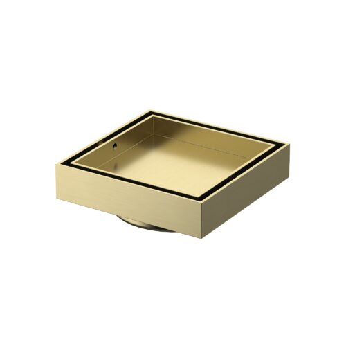 W636BG.jpg Amoza DN100 #316 S/S Tile Insert Grate - Brushed Gold - W636BG