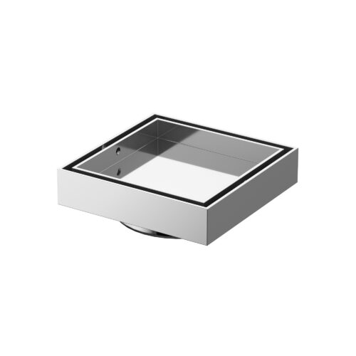 W636CP.jpg Amoza DN100 #316 S/S Tile Insert Grate - Chrome - W636CP