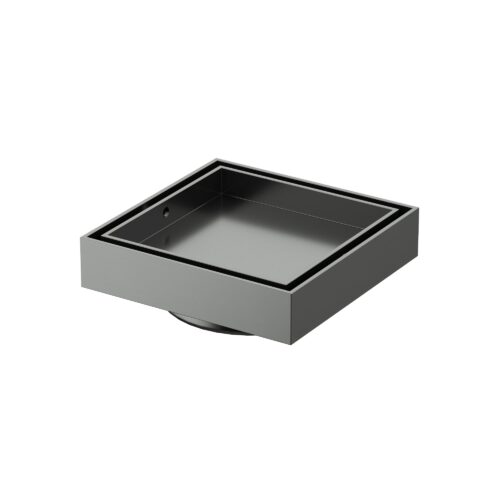 W636GM.jpg Amoza DN100 #316 S/S Tile Insert Grate - Gun Metal - W636GM
