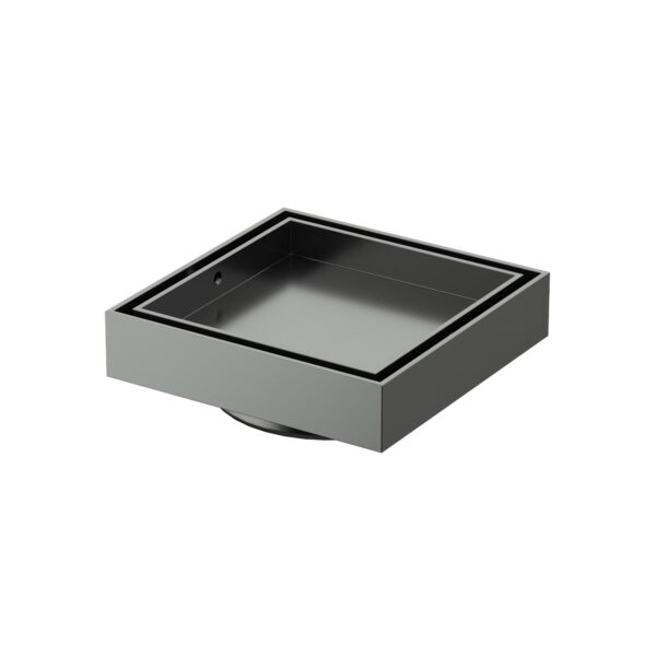 Amoza DN100 #316 S/S Tile Insert Grate - Gun Metal - W636GM