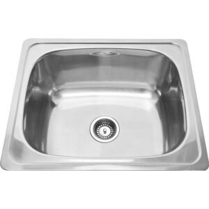 Bad und Küche Traditionell 45L Laundry Sink With 2Th - Stainless Steel - BK28